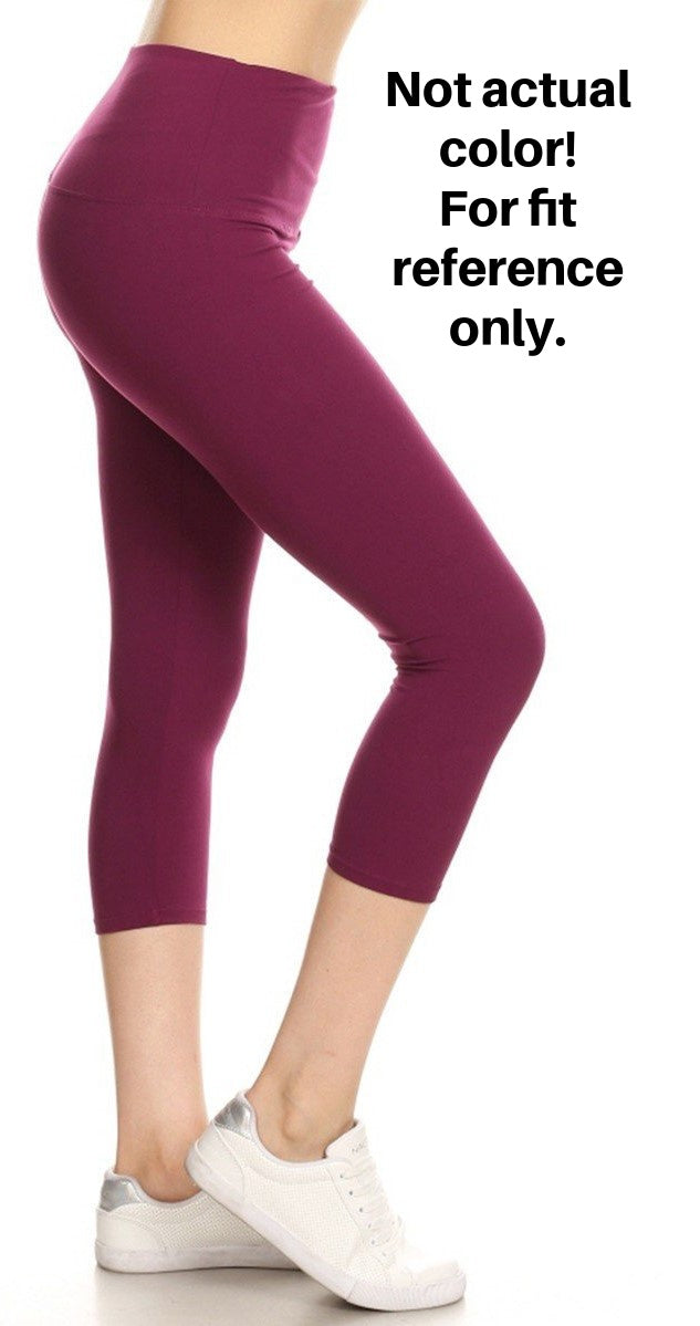 Solid Black CAPRI & Full-Length Legging | One Size, Curvy, & X-Curvy
