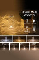 Crystal Rose Diamond Lamp | 16 Color Options