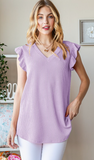 Solid Lavender Urban Ribbed Top