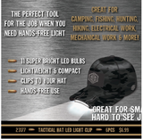 Tac Gear Led Hat Clip Light