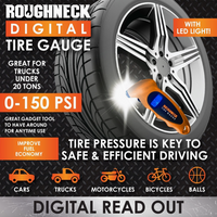 Roughneck Digital Tire Gauge & Led Light