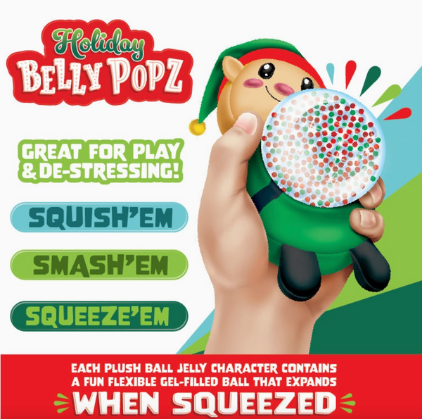 So Much Fun! Christmas Belly Popz Plush Toy