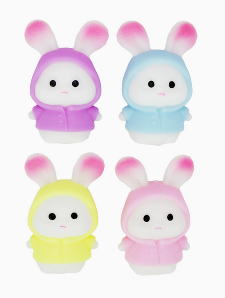 Peel-Off Raincoat Bunny Rabbit Fluffy Squishy