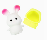Peel-Off Raincoat Bunny Rabbit Fluffy Squishy