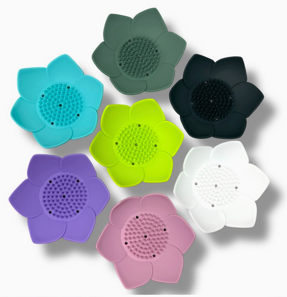 Shower Steamer Tray - Lotus Shape - Flexible Silicone