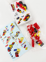 Block Toy Car Assembly Toy- 1 Mystery Vehicle