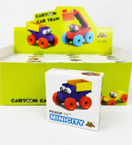 Cartoon Car Team Building Block Assembly Toy- 1 mystery cartoon car