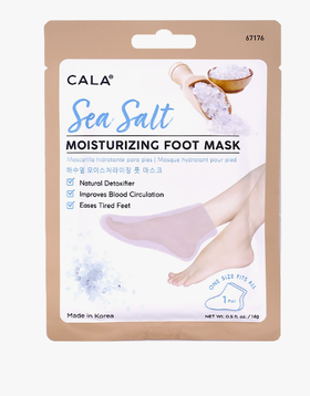 Cala Moisturizing Foot Mask Sea Salt- 1 pair